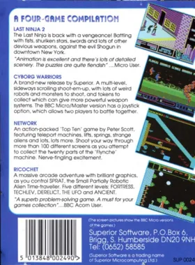 Cyborg Warriors (1991)(Superior)[a] box cover back